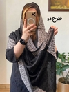 شال نخی ژاکارد لبه پلنگی ۳۷