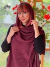 شال نخی پلیسه ساده رنگی