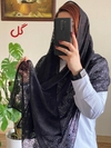 شال توری دور گان دوزی 