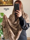 شال نخی وارداتی پلنگی دوخت دندون موشی