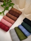 شال نخی مخمل میله ای پاییزه 