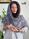 شال نخی پلیسه گارزا گل