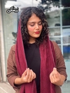 شال برشکا ساده و شاین دور زری ایراد دار 88000 تومان