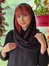 شال نخی پلیسه ساده رنگی