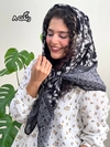 روسری نخی گارزا دور دست دوز 