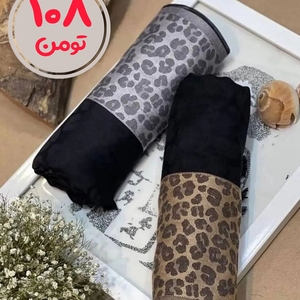 شال نخی ژاکارد لبه پلنگی ۳۷