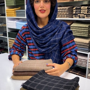 شال برشکا مخمل خامه دوزی