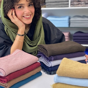 شال برشکا کنفی دور ریش 