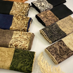 روسری نخی ترمه دور دست دوز 