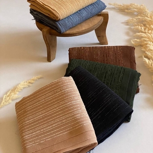 شال نخی میله ای مخمل زری