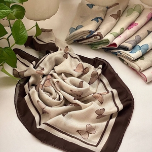 مینی اسکارف چاپی طرح پروانه 