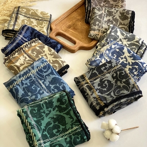 روسری گارزا دور دست دوز ترمه