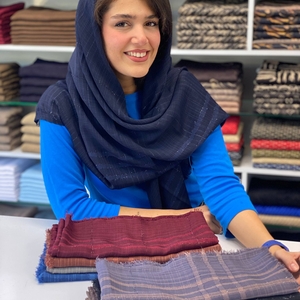 روسری نخی لنین زری دوزی 