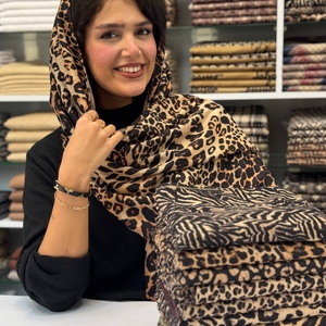 شال مخمل موهر پلنگی