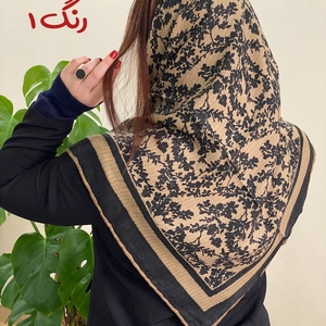روسری نخی برگ دوردست دوز