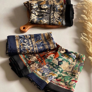 روسری نخی دور دوخت بوته جغه 