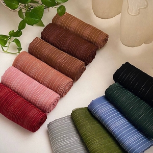 شال نخی مخمل میله ای پاییزه 