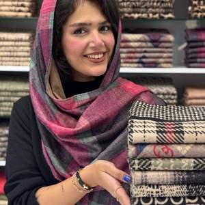 شال مخمل موهر چاپی 