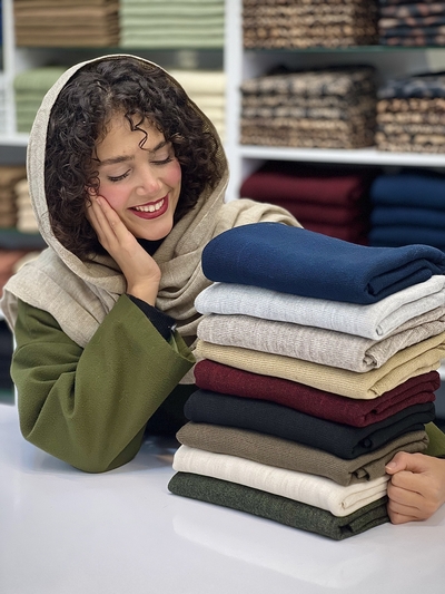 شال بافت لبه ترک