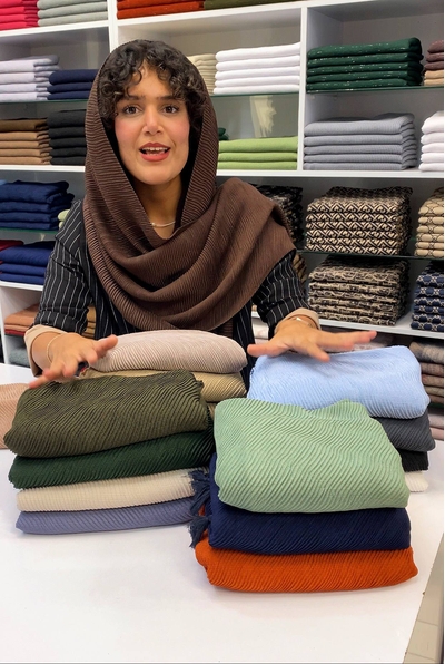 شال نخی پلیسه جناقی 