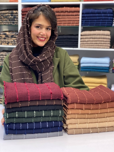 شال نخی شکوفه 