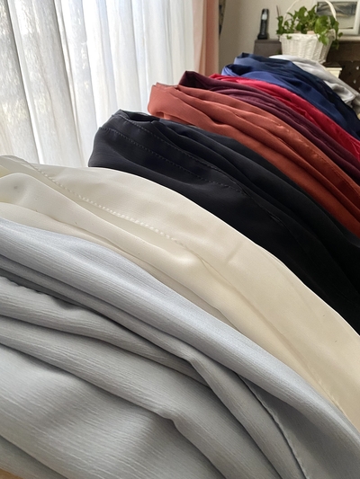 شال حریر ساده