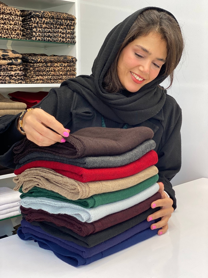 شال بافت لبه ترک 