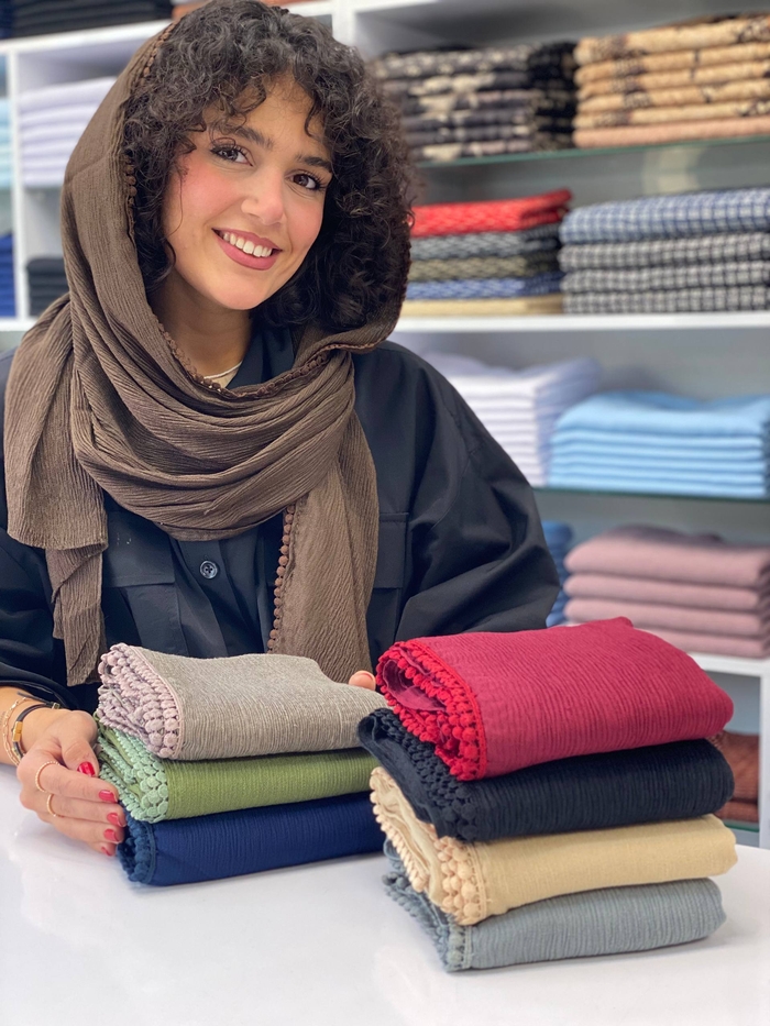 شال برشکا لبه عدسی