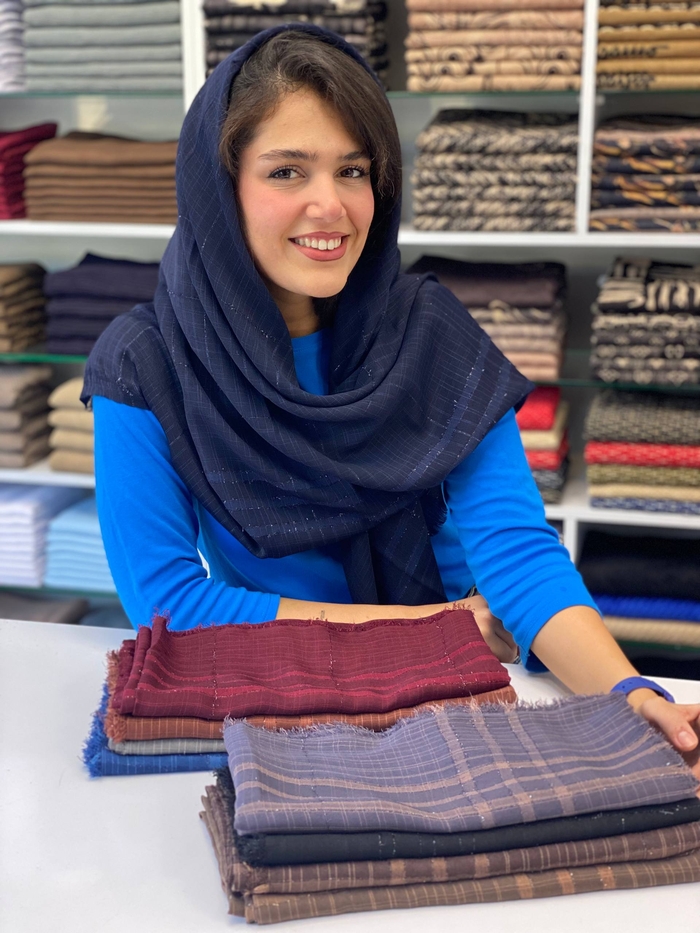 روسری نخی لنین زری دوزی 