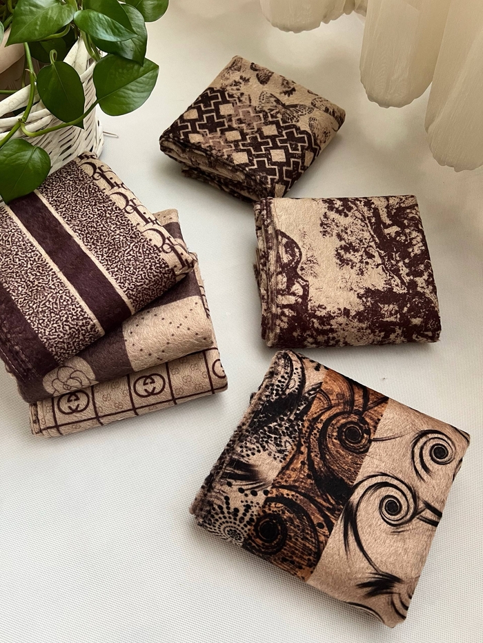 شال مخمل موهر چاپی