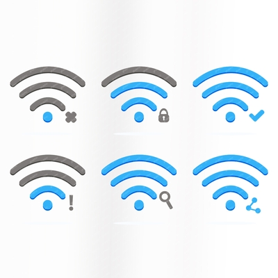 آیکن رایگان وای فای (Wi-Fi) با کیفیت عالی و ابعاد بسیار بزرگ 
