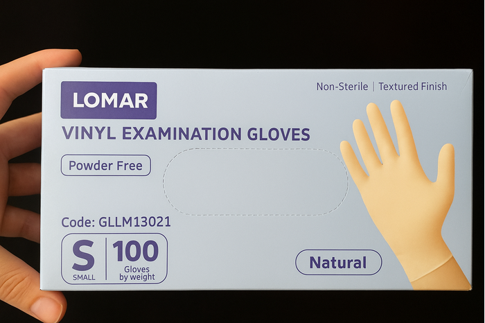 دستکش وینیل اماراتی بدون پودر