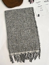 بیگ اسکارف حوله ای پارت مشکی وارداتی کد290