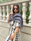 شال حریر پلیسه زارا وارداتی کد۱۹۸