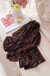 شال پلیسه برشکا قهوه‌ای کد302