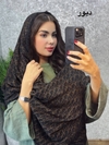 شال برشکا پاییزه مشکی دورخز وارداتی کد۲۶۵