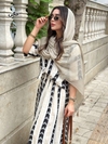 شال حریر پلیسه زارا وارداتی کد۱۹۸