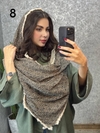 شال برشکا پاییزه کرم دورخز وارداتی کد۲۶۳