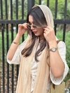 شال گاندوزی لبه موجی وارداتی کد۱۹۶