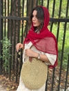 شال گاندوزی لبه موجی وارداتی کد۱۹۶