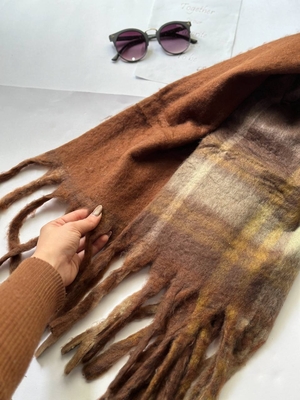 بیگ اسکارف چهارخونه وارداتی کد۲۷۴