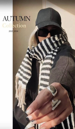 شال موهر دورو راه راه وارداتی کد۲۷۲