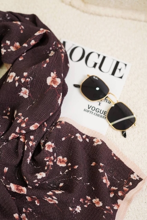 شال برشکا بهاره پارت قهوه‌ای کد321