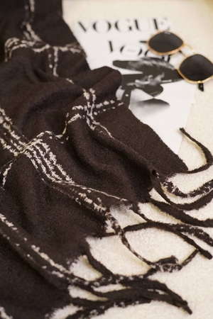 شال موهر حوله‌ای ریش فتیله‌ای وارداتی کد308