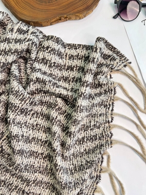 بیگ اسکارف حوله‌ای طرح گلیمی وارداتی کد293