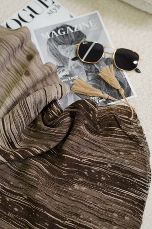 شال صابونی بهاره دستک آبرنگی کد325