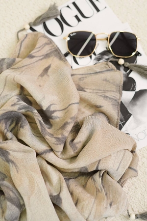 شال صابونی بهاره دستک گلدار کد319