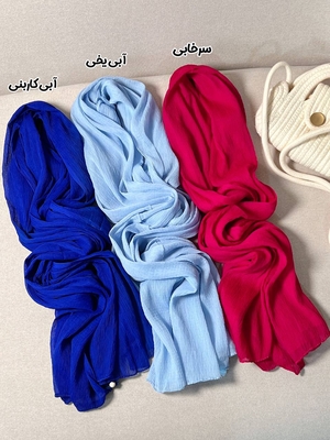 شال حریرنخ پلیسه ریز وارداتی کد۱۰۴