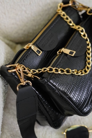 کیف چرم ورنی 3 تیکه کد1053