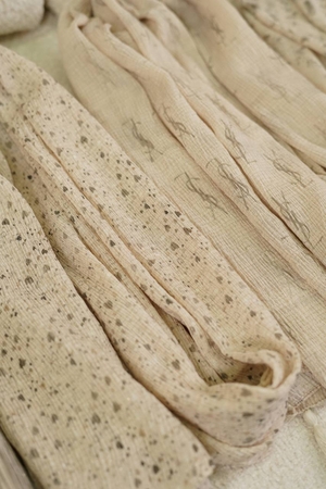 شال برشکا بهاره پارت سبزکرم کد327